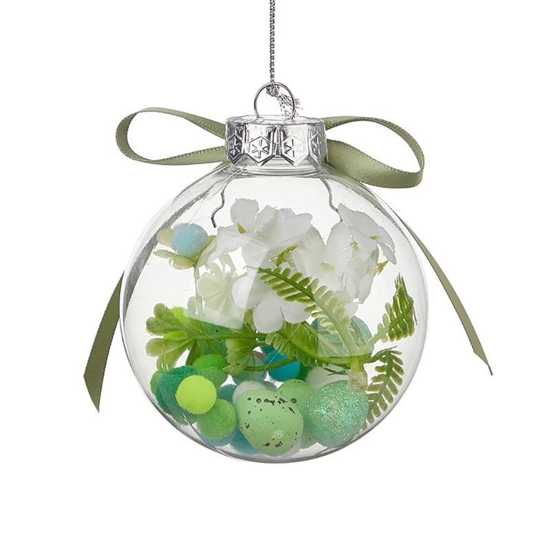 Уникальный праздничный прозрачный подвесной елочный орнамент для украшения гостиной и витрин