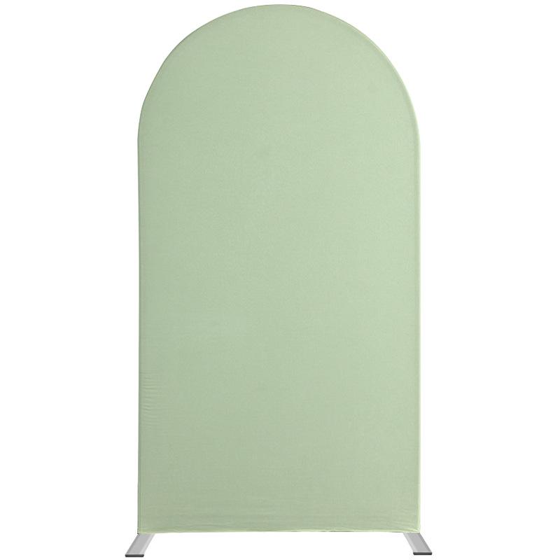 U-Shaped Iron Arch Kit with Elastic Cloth Cover for Parties & Weddings