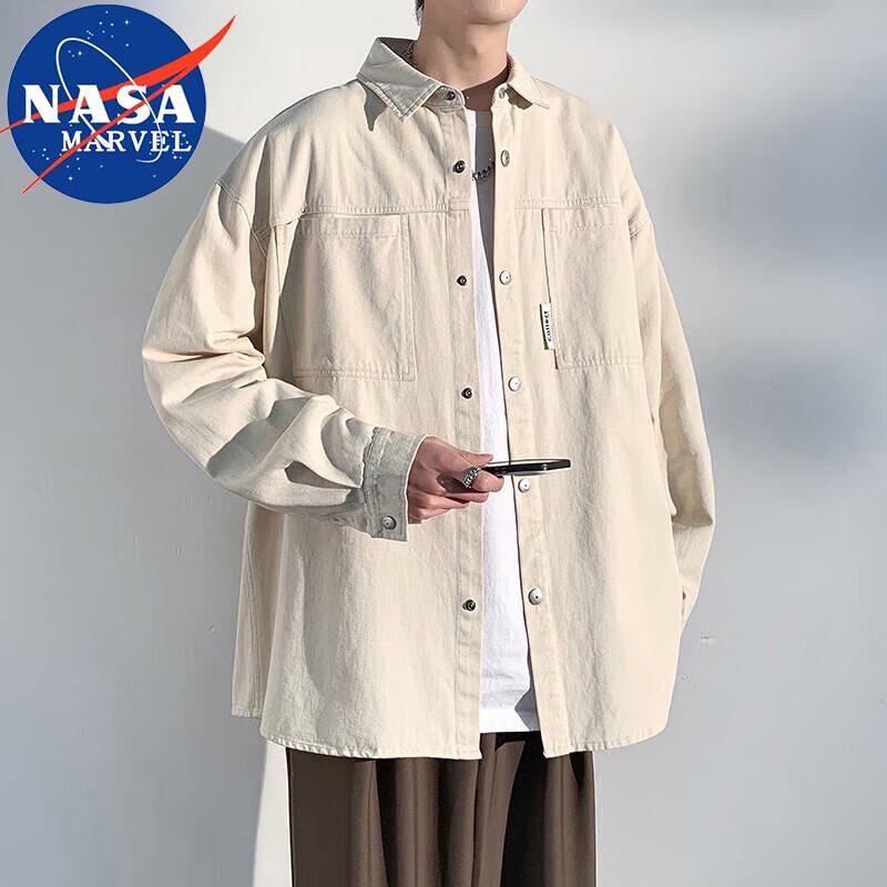 NASA MARVEL Men's Long Sleeve Casual Work Shirt