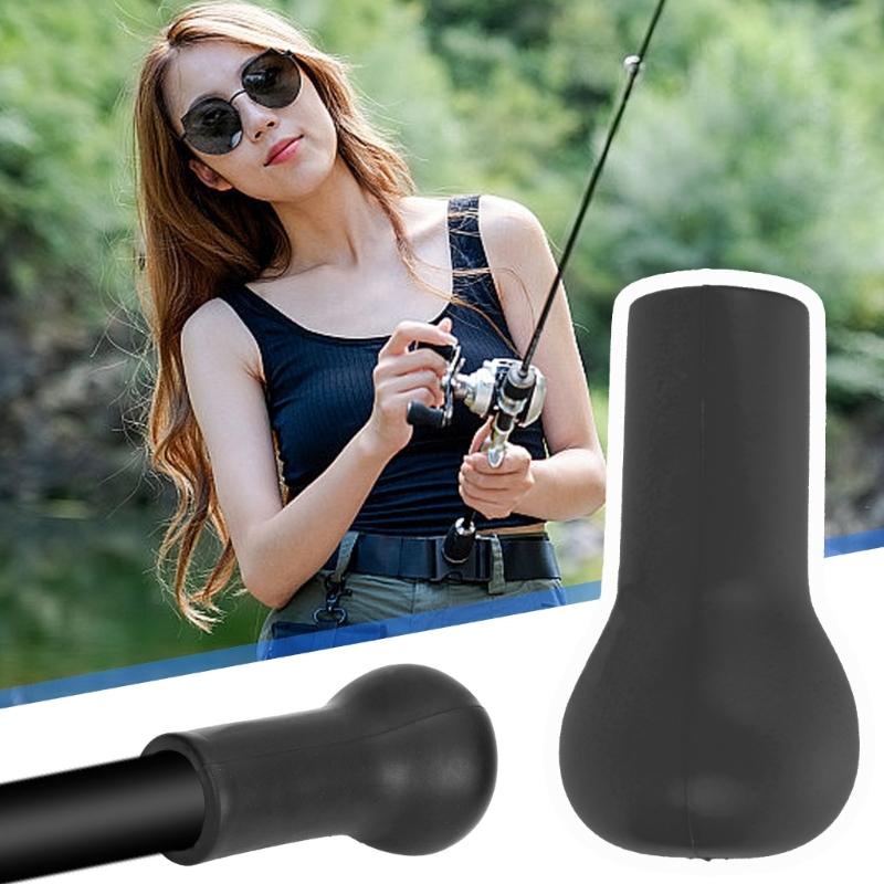 Fishing Rod Butt Cushion Fishing Rod Butt Caps Fishing Rod Holder, Shock Absorption Stand Up Fish Rod Holder for Sea