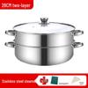 Stainless Steel Multi-Layer Steamer Stockpot for Induction & Gas Stoves