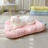 Macaron Plaid Dog Cushion Non-slip Pet Mattresses Breathable Cat Mat  for Cats and Dogs