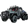 ToylinX Off-Road SUV Siyah Kitler 1/8 Ölçekli Pikap Kamyonet Araba Challenge Yapı Blokları Teknik Meraklıları Yetişkinler için Hediye