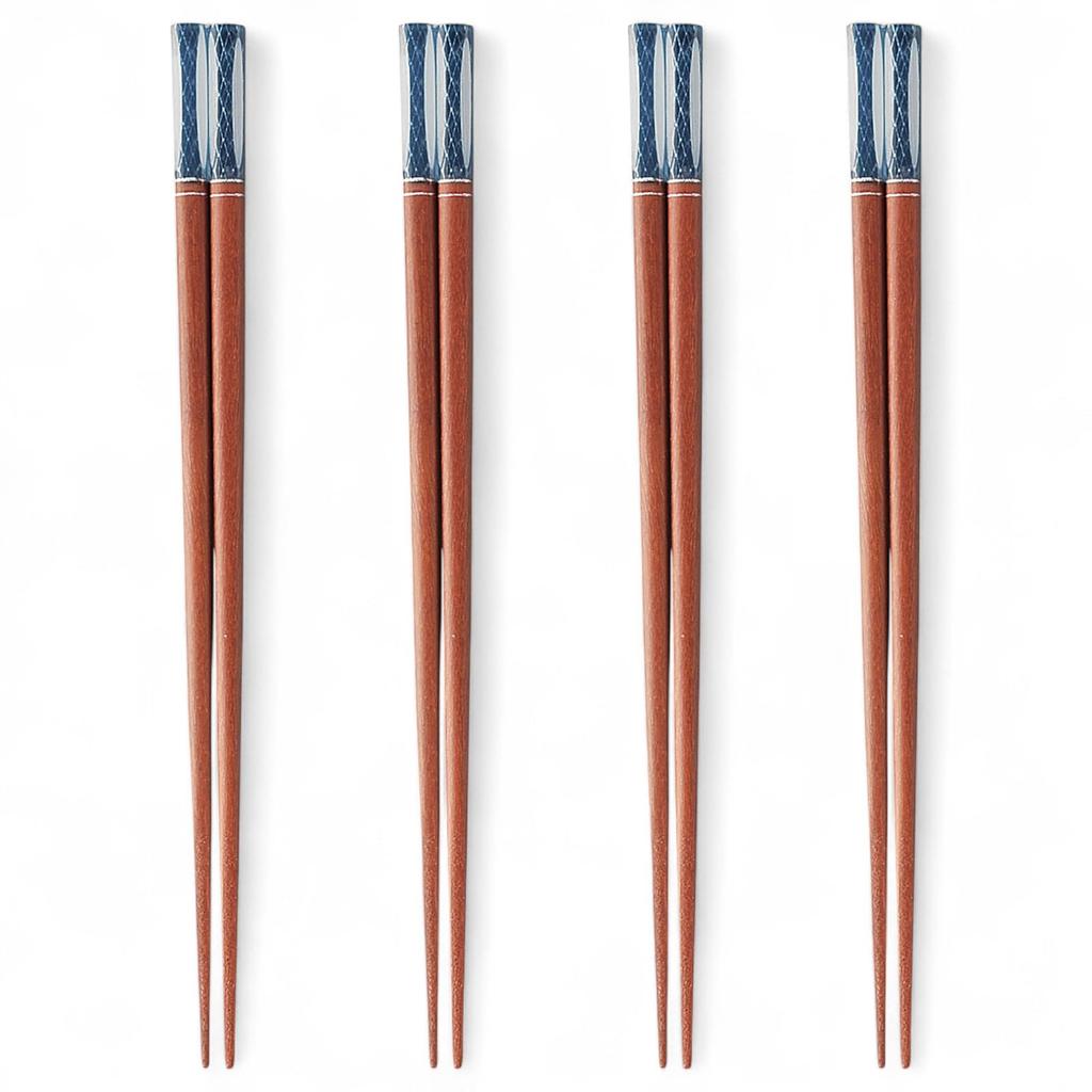 Chopsticks Set of Acrylic Resin and Natural Dishwasher Made in PID9094 J-kitchens 4, Material Wood, Safe, Japan,