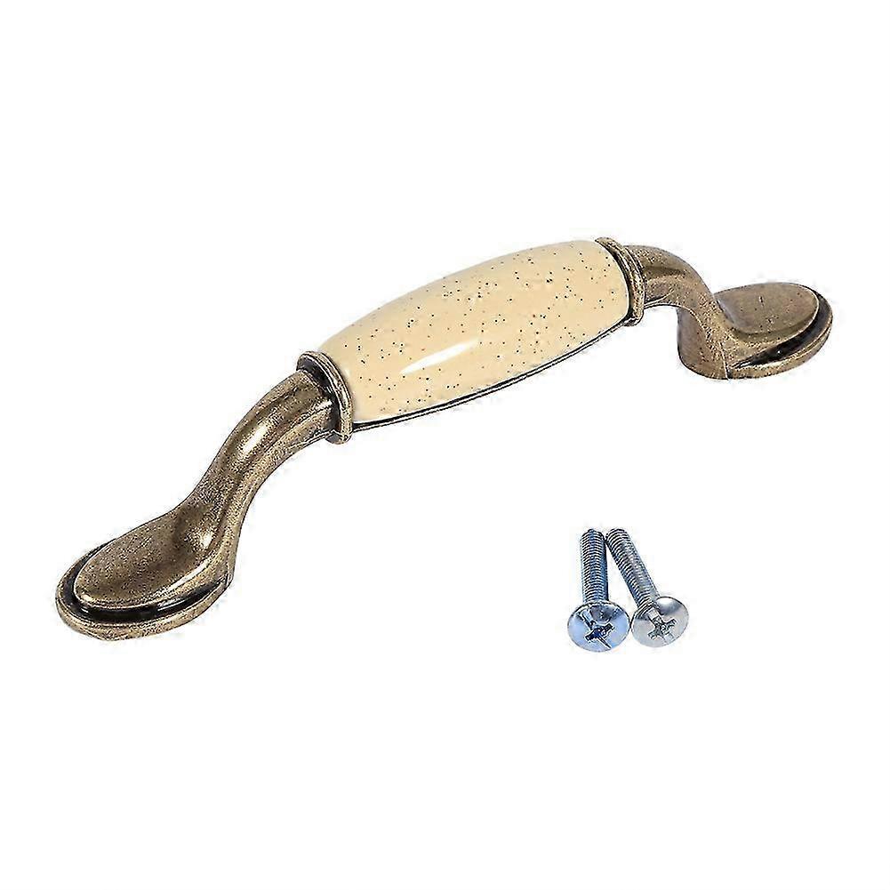 Door handle ceramic bronze kitchen cabinet cabinet wardrobe hole distance 96 mm P4 26-27s