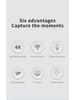4K Action Camera with 270° Rotating Lens for Outdoor and Cycling