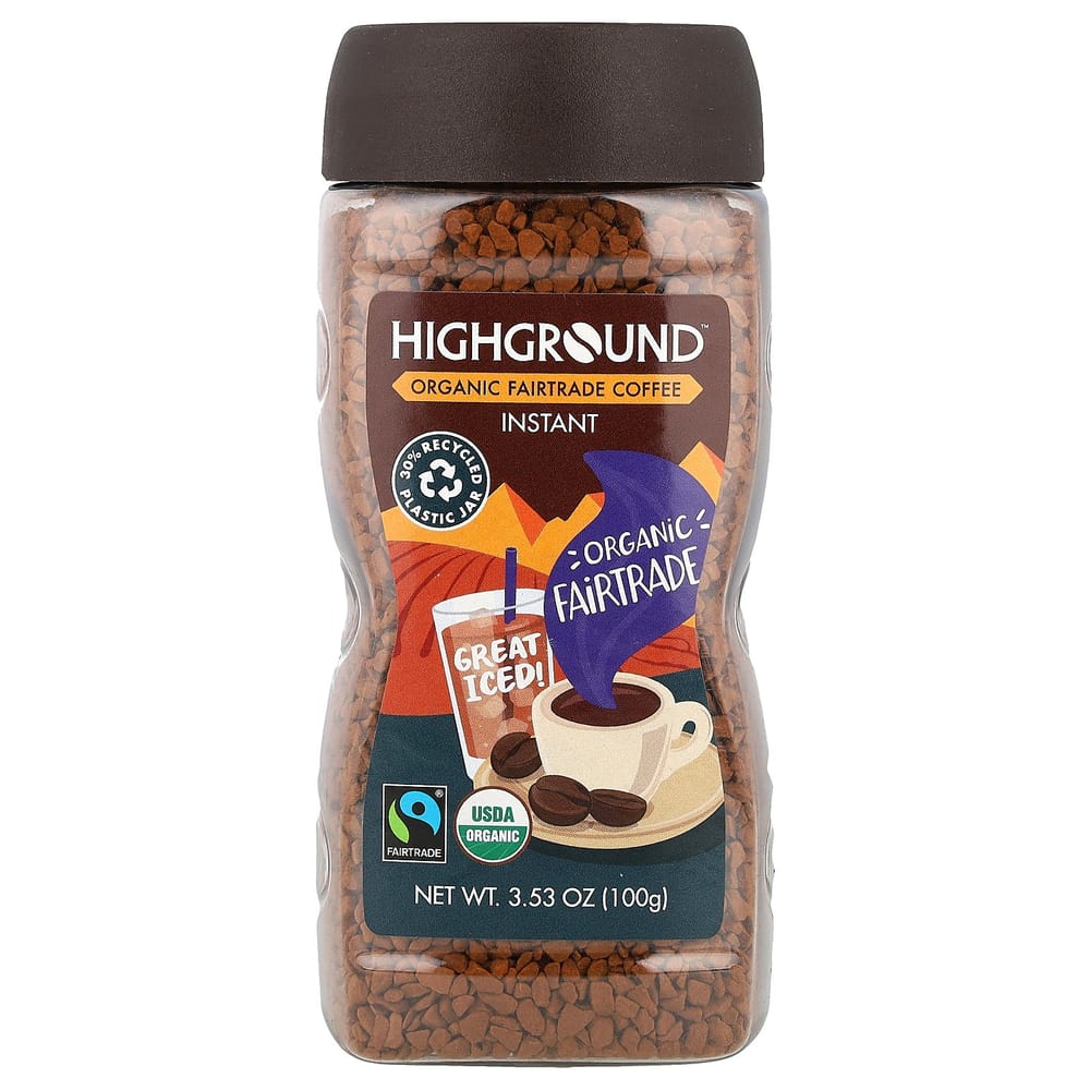 Highground Coffee Instant Coffee, Medium Roast, 100g (3.53 oz) 100g - 1 ea