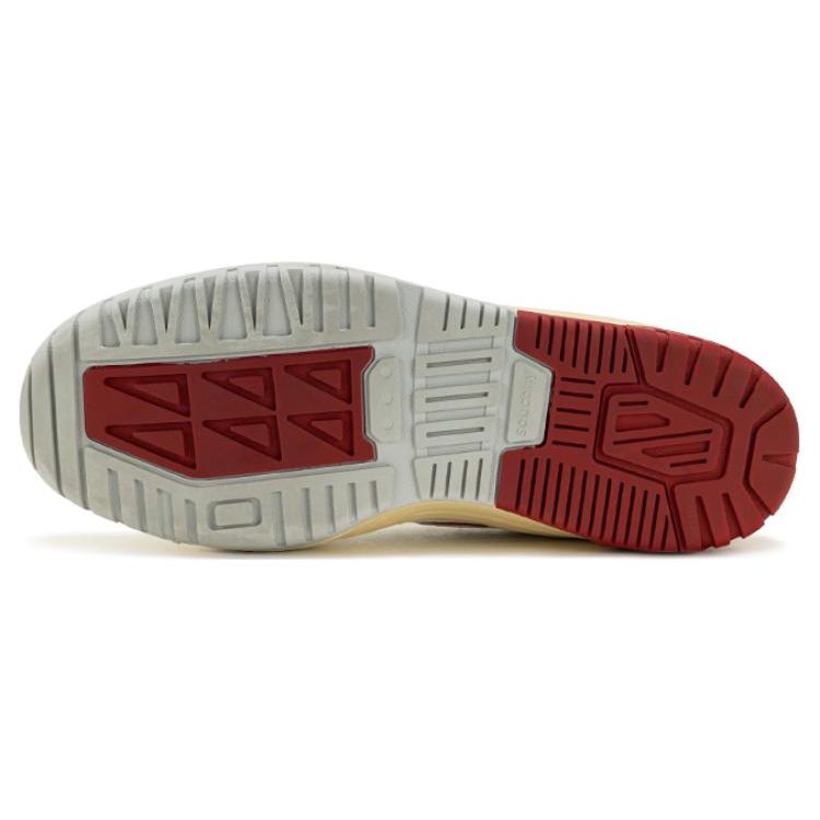 Saucony Cross 90 Leather Slip Resistant Durable Low Top Sneakers Unisex sneakers White Red S79035-17