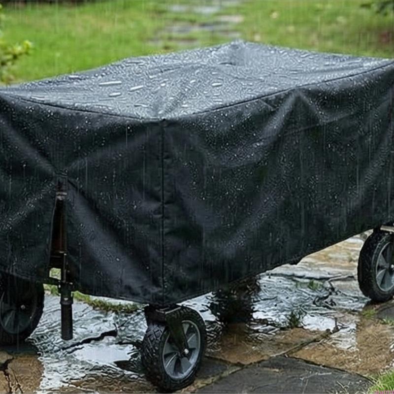 Skládací zahradní vozík Kryty Vozíky Sluneční clony Prachotěsné Voděodolné Oxford látkové kryty Kempingové skladování