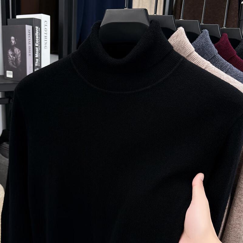 Pánský svetr Antonio se 100% jemné vlny, pratelný v pračce, s rolákem