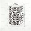 FIQ1 For Honda 18 colors Reflective motorcycle stickers, 3M safety warning at night in the dark scooter helmets