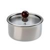 304 Stainless Steel Double-Layer Steamed Egg & Soup Bowl with Lid - Heat Resistant Cooking Pot for Home Use