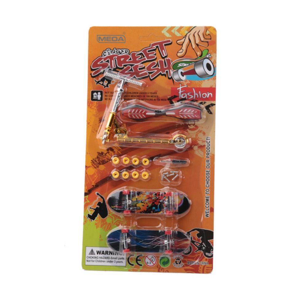 Creative Finger Skateboard Scrub Non-slip Professional Mini Skateboard Toy Finger Skate Board Tabletop Toys