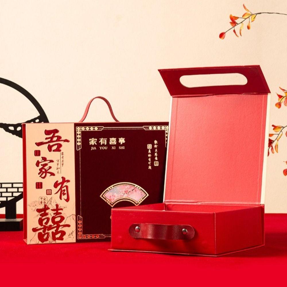 Handheld Wedding Gift Box Chinese Style Wedding Candy Box Exquisite Bridesmaid Box Wedding