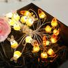 Easter Bunny Decoration Light 2 Meter 20 Led LED Bunny String Lights Battery Operated Rabbit Shaped 