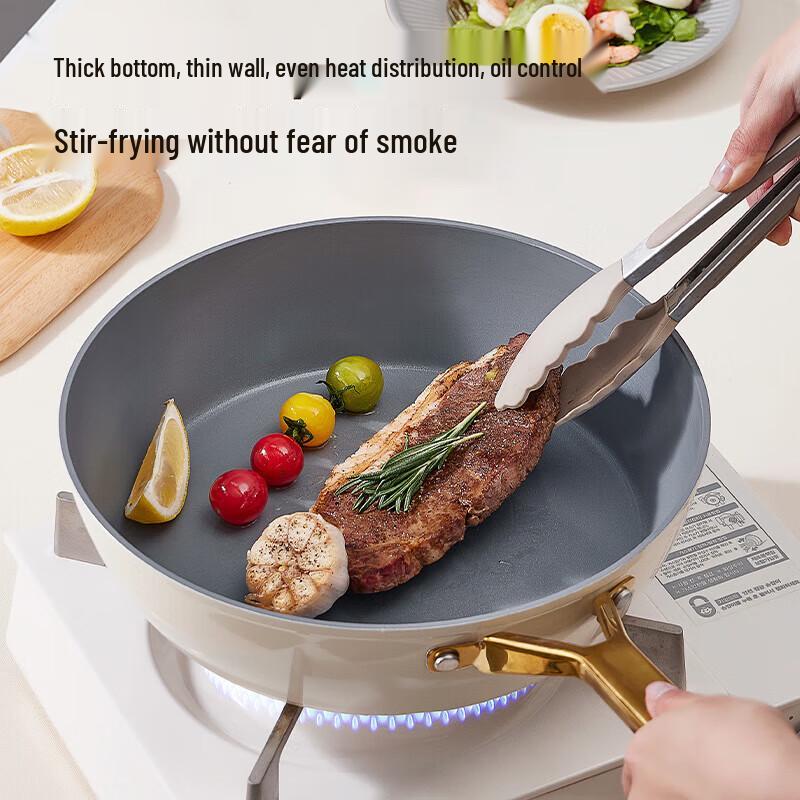 COOKER KING 28cm Aluminum Alloy Frying Pan with Lid