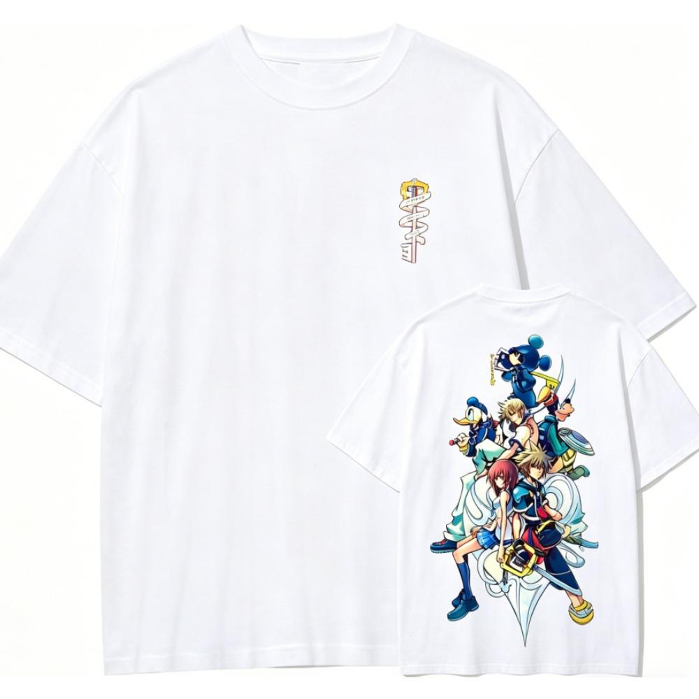 Kingdom Hearts Sora Anime Lover T Shirt Year Round Clothing Personality Clothes Plus Size Unisex New Model Couples High Quality Soft