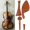 Jujube Wood Violin Tailpiece Set Wooden Color Violin Chin Rest  Violin Replacement