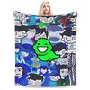 Super Warm Blankets Decorative Homestucked Manga Throw Blanket  Flannel Bedspread For Outdoor Street Trend Sofa Bed Cover