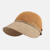 Summer Hat Women's Fashion Versatile Splicing Cap Outdoor Travel Sun Hat Short Brim Straw Visor