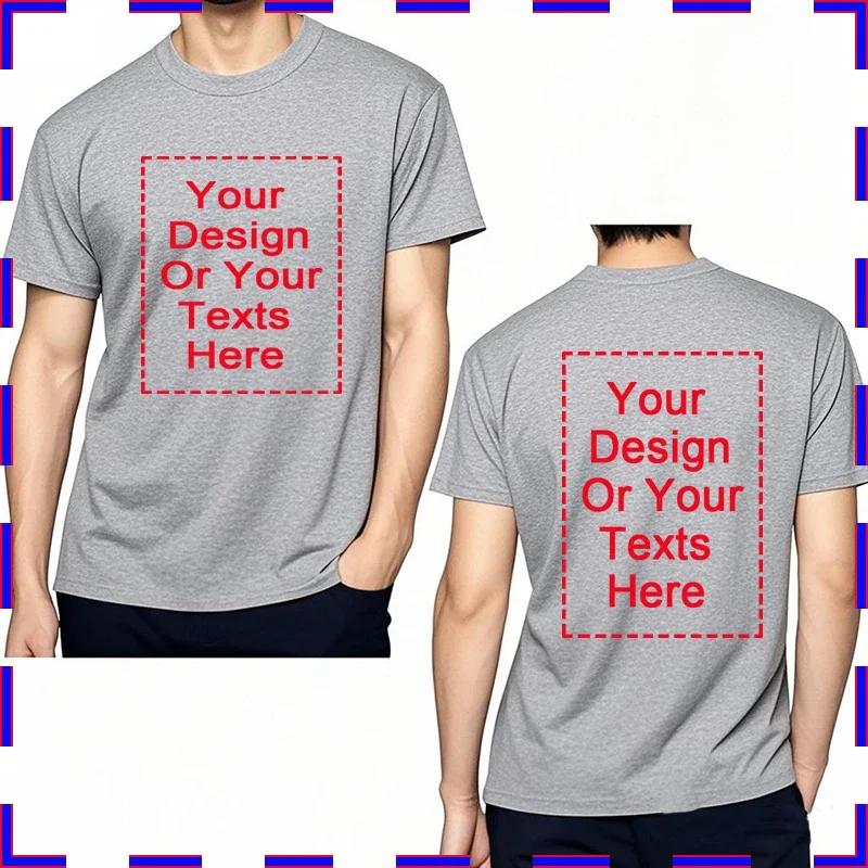Man t shirt Tailor-made Adult Your Text Here Cotton Tshirt Fashion Hip-hop Casual Tee Adult Your Text Here Quick Dry T Shirt