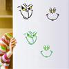 72pcs Christmas Grinch Stickers Face Stickers for Christmas Party Supplies