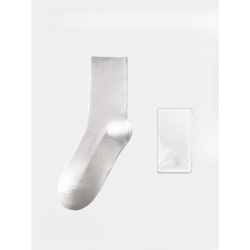 Female Spring and Autumn Color Boneless Deodorizing Sweat Absorbing Pile Socks