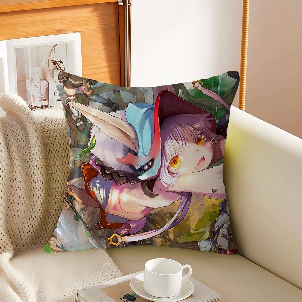 N-Nanachi Cartoon Pillow Cover For Bedroom Room And Living Room Sofa Decorative Cushion Cover