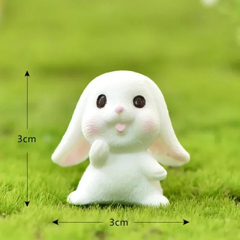Cartoon Rabbit Carrot Miniature Fairy Garden Accessory Micro Landscape Cactus Decoration Handmade Craft Gift Ornaments