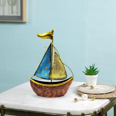 Metal Turkish Ship Boat Naav Showpiece Figurine for Home Decor Living Room Tabletop Desktop Side Corner, Home Decorative Items