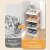 High Quality1pc Space-Saving Multi-Tier Shoe Rack Organizer, Plastic Shoe Storage Shelf, Narrow Doorway Shoe Cabinet for Home, Dormitory Use