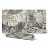 Anti-slip Vinyl Decorative Mat Leaves Retro Vintage 90x45 Cm