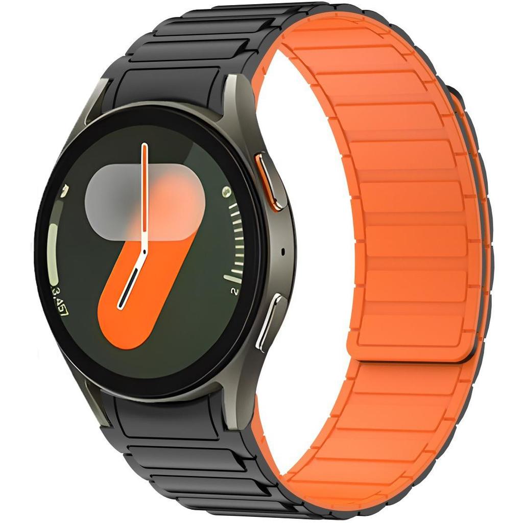 Magnetic Silicone Strap for Samsung Galaxy Watch 7 FE 6 5 4 44mm 40mm 5 Pro Original Wristband for Watch 6 Classic 47 43mm Band