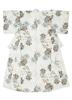 SOUBIEN Floro Yukata Set One Size Fits Walnut with Sky and Gray Pattern Women's 3-Piece (Yukata, Half-Width Obi, Geta) All, (ykt10246-obh10005)