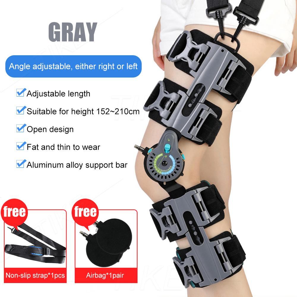 Adjustable Hinged Knee Brace ROM Knee Immobilizer Brace Leg Braces Orthopedic Patella Orthosis For Postoperative Recovery