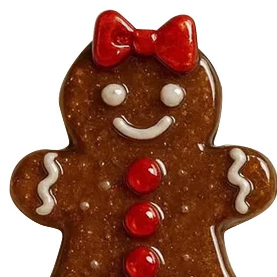 Emotional Support Gingerbread Men Acrylic Gingerbread Pocket Hugs with Positive Card Long Distance Keepsake Encouragement Gift for Her Him