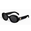 Triomphe Logo Oval Sunglasses Women Sunglasses 40194U