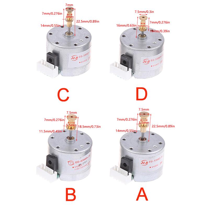 New EG530SD-3F DC5-12V 3-Speed 33/45/78 Metal Turntables Motor 25 MM Mounting Holes Sleeve Motor For Turntable Record Player