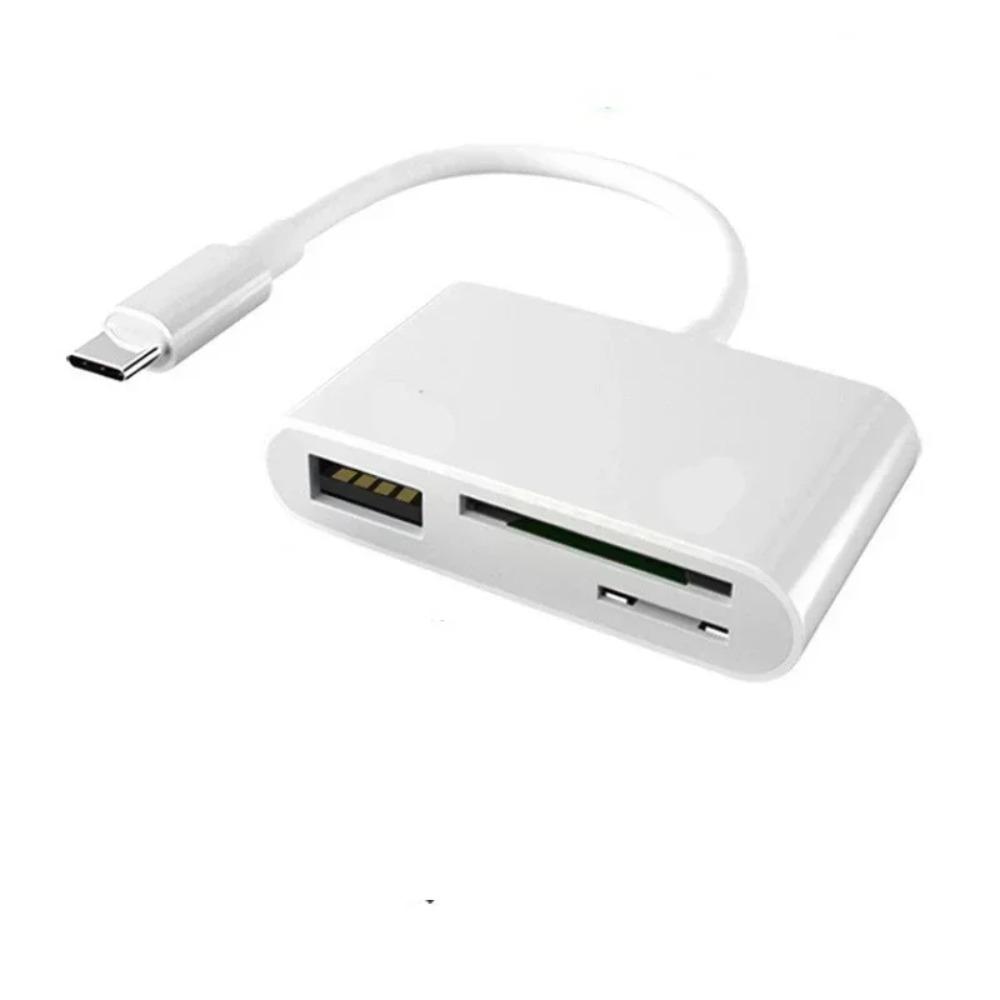 

3in1 Type-C Adapter TF CF SD Memory Card Reader Writer Compact Flash USB-C for IPad Pro Huawei for Macbook USB Type C Cardreader TYPE-C[SD+USB]