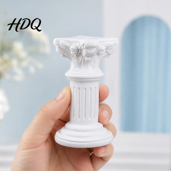 Retro Art Desktop Decor Roman Column Ornaments Resin Greek Architectural Sculptures Classic
