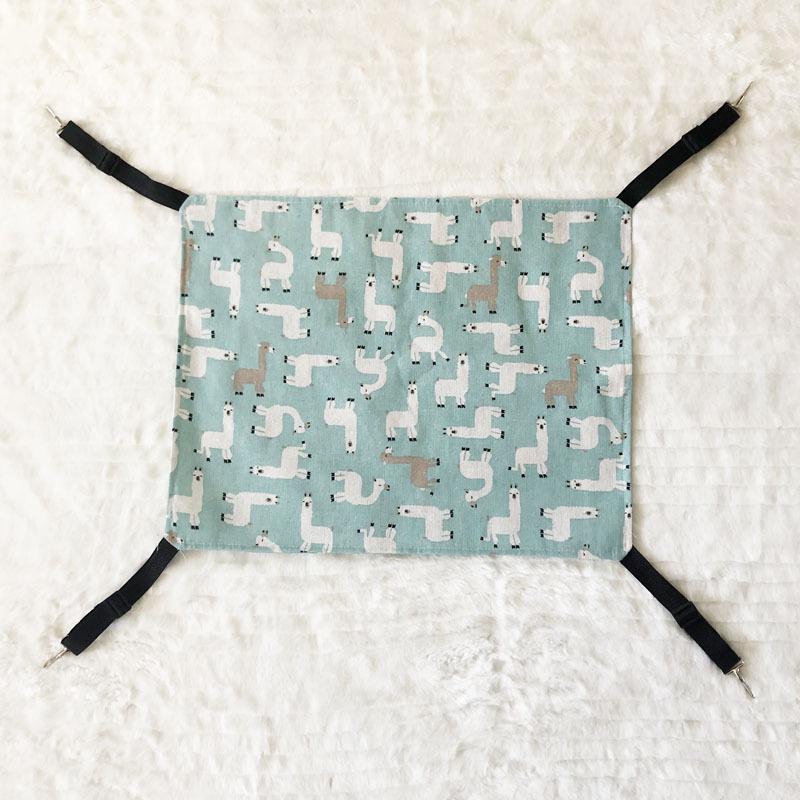 Adjustable Canvas & Plush Cat Hammock for Cage, Spring/Autumn