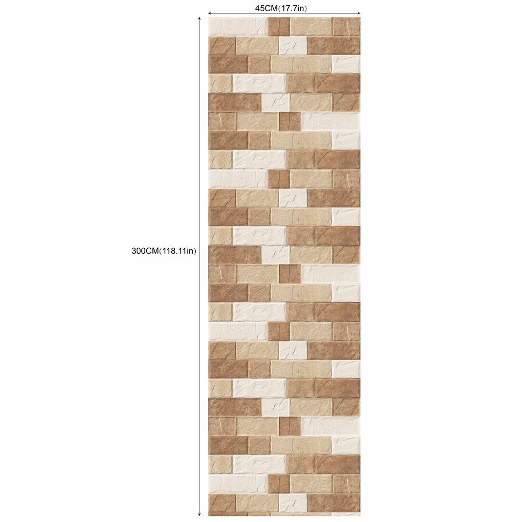 Vintage Brown Brick Wallpaper Brick Self Adhesive Film Brick Peel and Stick Wallpaper Faux Brick Textured Wallpaper Stone Paper