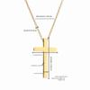 3pcs Adjustable Chain Pendant Necklace Stainless Steel Necklaces For Christian Faith And Mindfulness