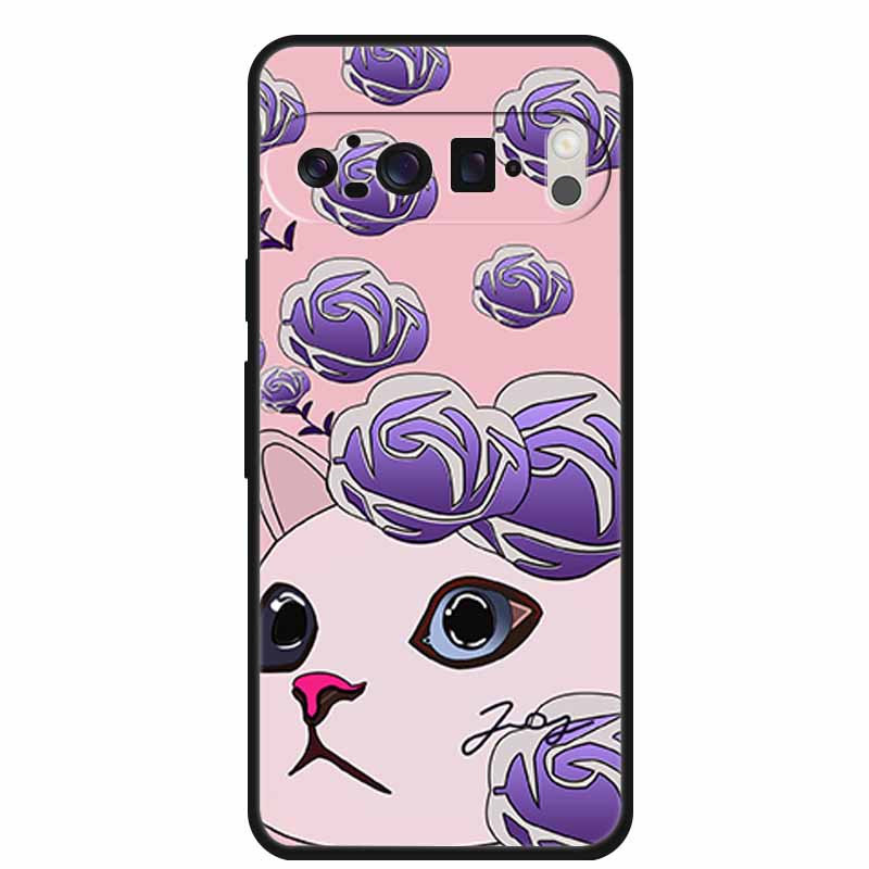 3D Emboss Cover For Google Pixel 9 Pro XL / Pixel 9 Pro / Pixel 9 Case Flower Relief Soft Silicone Cover For for Google Pixel 9