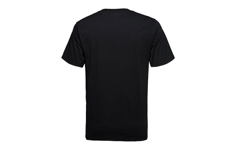 Converse Logo Printing Sports T Shirt Men's Black 10018486-A02