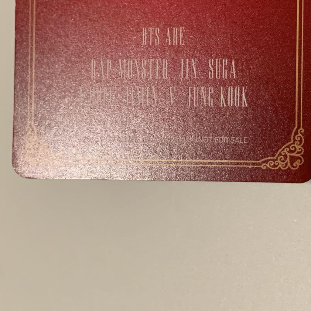 [USED] Yoongi I NEED U Christmas Trading Cards