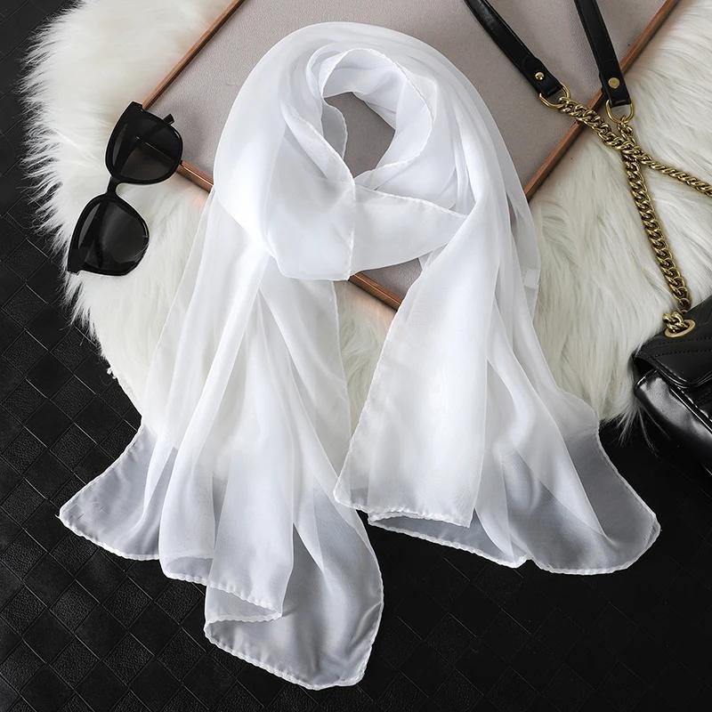New Print Chiffon Scarf Shawl Women Sunscreen Silk Scarf Turban Long Wrap Beach Travel Outdoor Accessories Trendy Headband