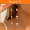 Skull Long Gothic Earrings With Metal Dangle For Women Halloween Costume Jewelry