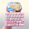 Mini Keyboard Stress Relief Fidget Toy Soft Pressable Lovely Animal Prints Sensory Toy for Kids Birthday Gifts