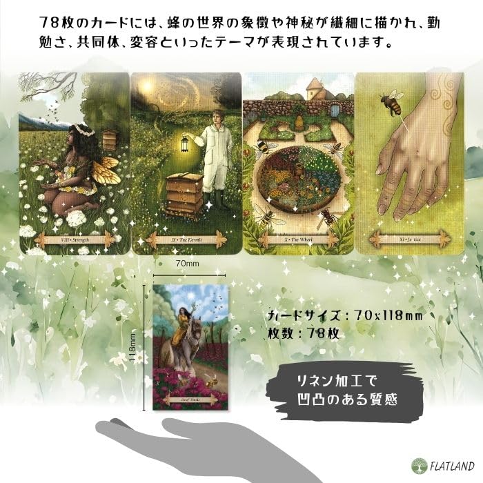 Včelí Tarot Tarotový Výklad Japonský Návod Autentický Tarot 78 Karet Návod, Včetně, Karty,